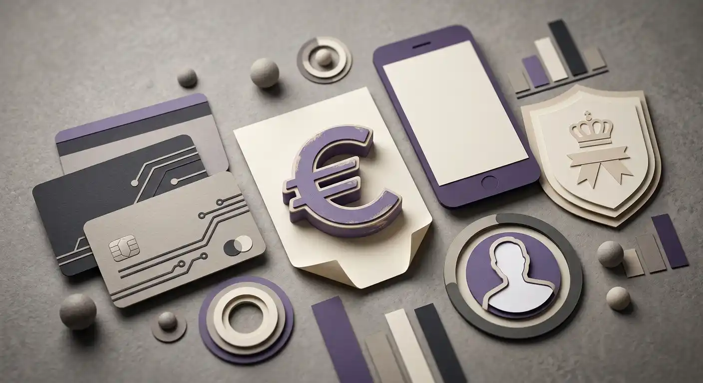 Redactionele visual met euro, mobiel betalen en Nederlandse vergunningcontext